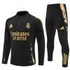 Real Madrid Training Sweatshirts Quarter-zip 2024-25 Schwarze Für Herren